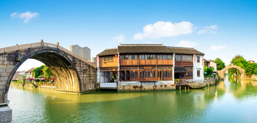 中国无锡老建筑石板桥
