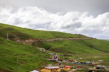 甘孜理塘高山草甸高原草原