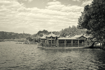 杭州西湖风光老照片