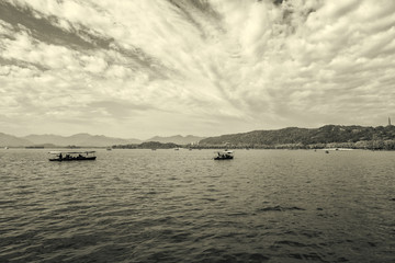 杭州西湖全景