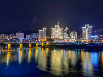 南平城市夜景风光