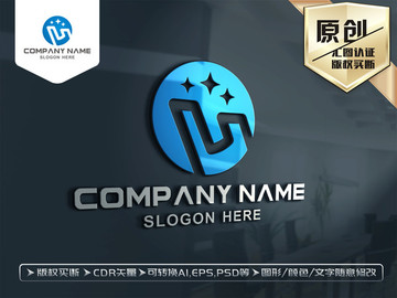 M字母LOGO科技電子能源