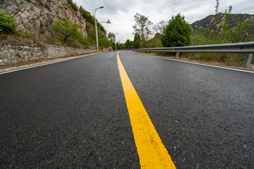 公路路面特写素材