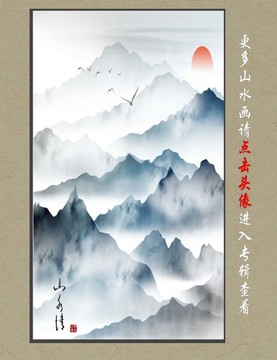 山水壁画