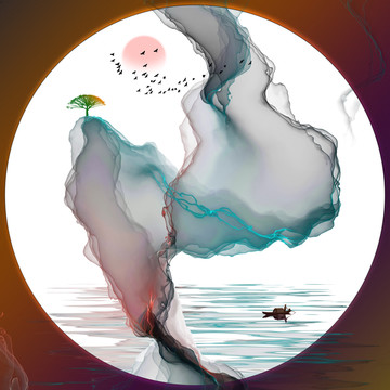 意境水墨畫