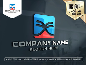 XF字母LOGO設(shè)計(jì)