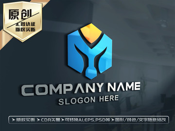M字母科技建筑化工能源LOGO
