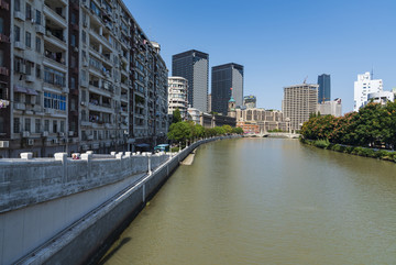 都市河岸风光