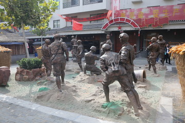 红军群体雕塑