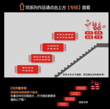 社区楼道文化墙