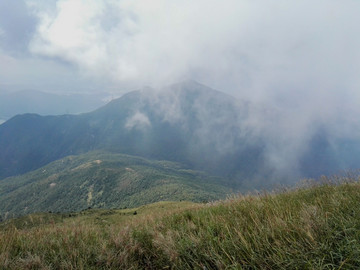 雾中银屏山