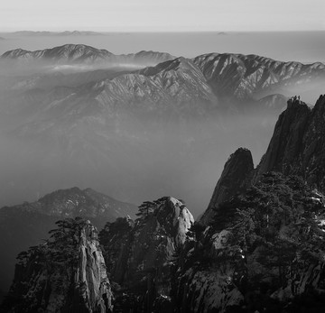 水墨黄山