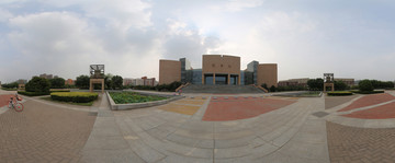 郑州大学图书馆180全景
