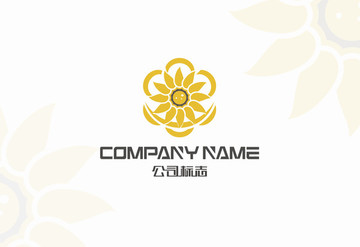 向阳花向日葵logo