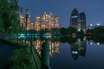 中央公园广场夜景