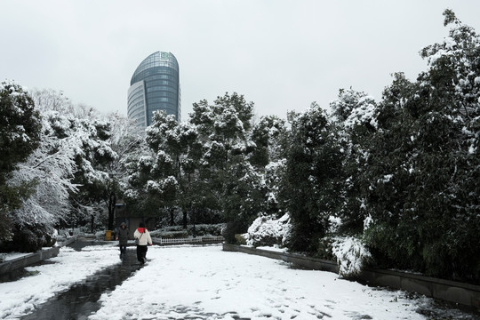 杭州雪景