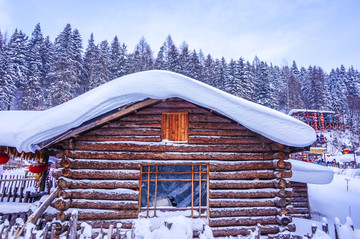 雪乡小木屋