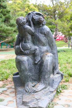北京城市雕塑狒狒