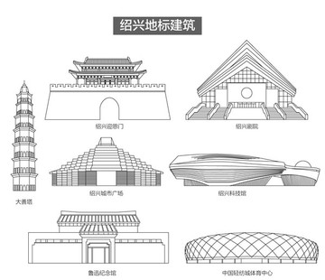 紹興地標(biāo)建筑