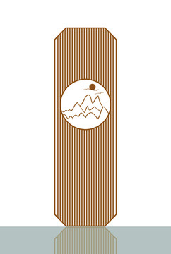 山水屏風