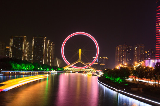 天津之眼夜景