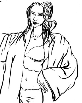 手繪美女