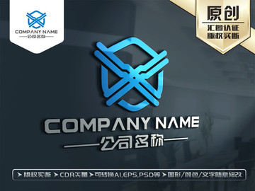 X字母LOGO設(shè)計(jì)