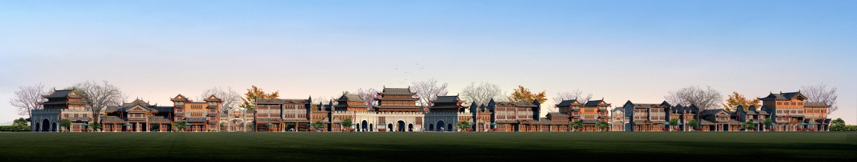 商業(yè)街全景