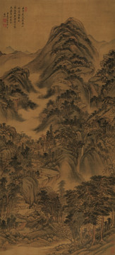 王時敏南山積翠圖