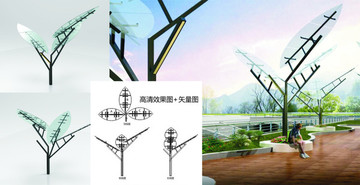 樹葉造型小品