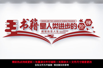 圖書室文化墻
