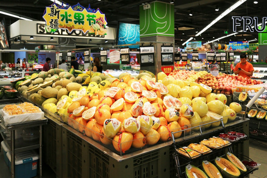 超市水果区