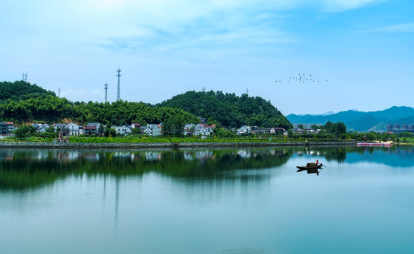 山水风光湖泊美景