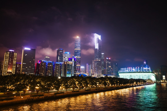 广州珠江新城夜景