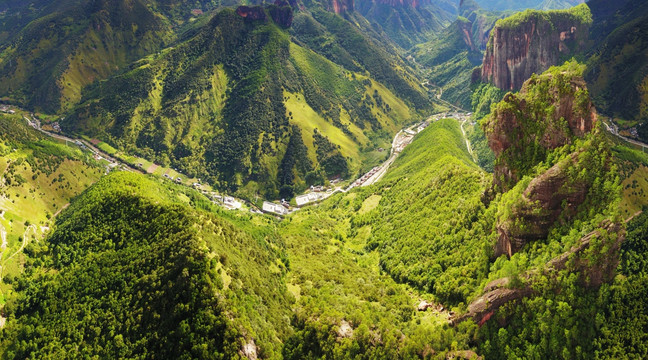 丽江老君山国家地质公园航拍