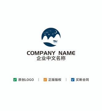 禪意山水logo
