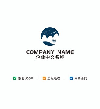 禅意山水logo