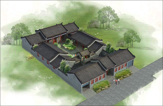 二進四合院