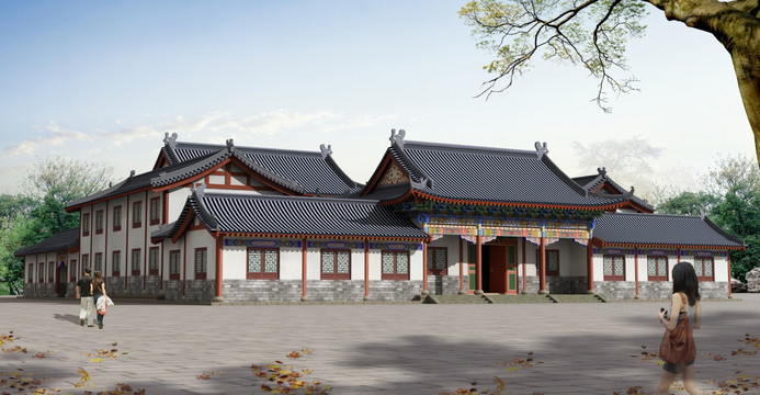 古建山門