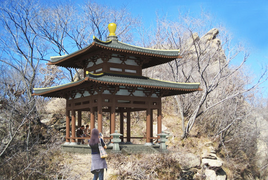 唐代四角雙層亭