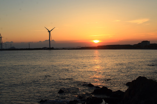 夕阳海岛