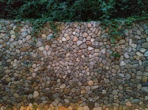石头墙背景墙