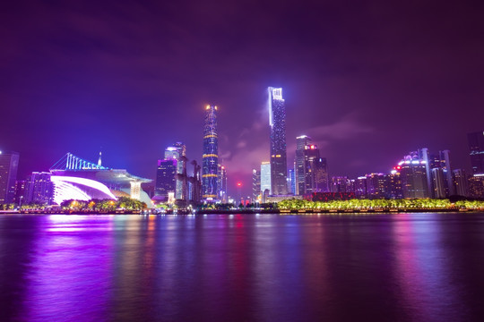 广州珠江新城夜景