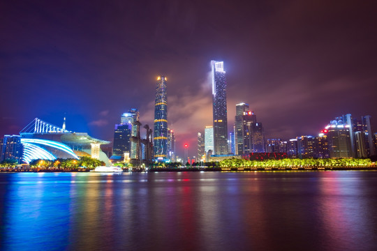 广州珠江新城夜景