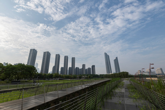 南京臨江公園風(fēng)光
