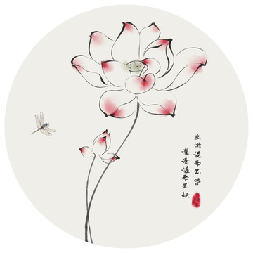 水墨蓮花