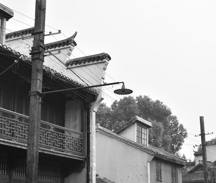 上海老房子黑白老照片