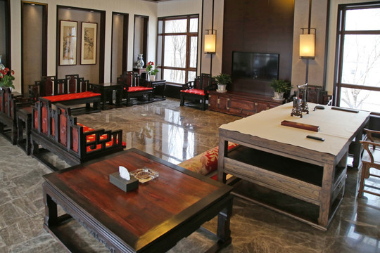中式家具会客厅
