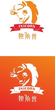 卡通獨角獸圖案