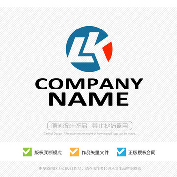 LK字母KL字母logo